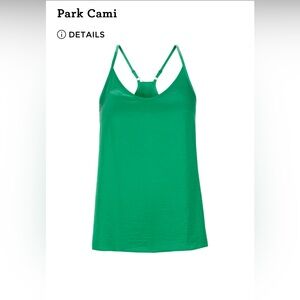 Cabi Park Cami Ladies Ruffled Top, M, Green